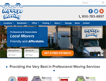 Tablet Screenshot of myguysmoving.com